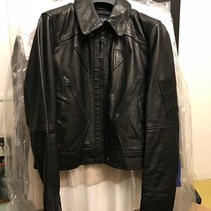 Real leather jacket by polo Ralph Lauren.